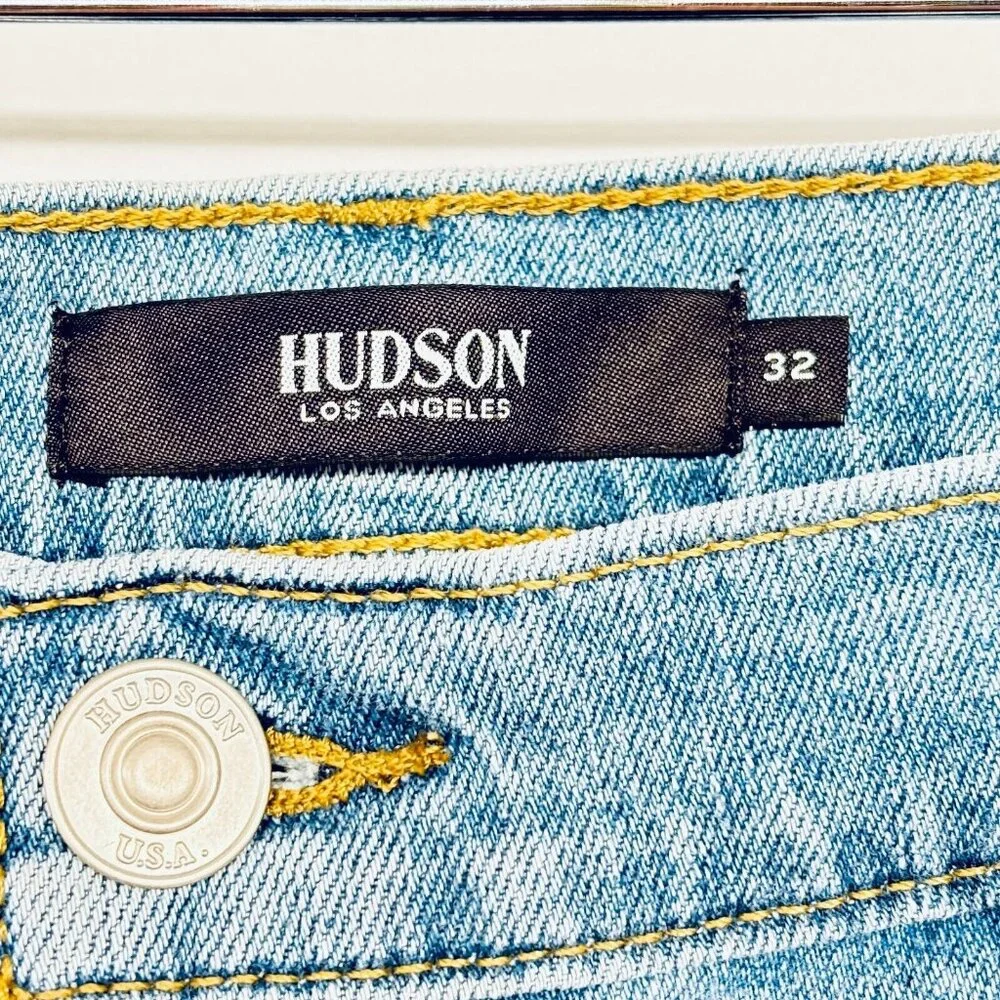 HUDSON Womens Lana Crop Jeans Size 32 Denim High Rise Slim Boyfriend My Girl NEW - Picture 7 of 15